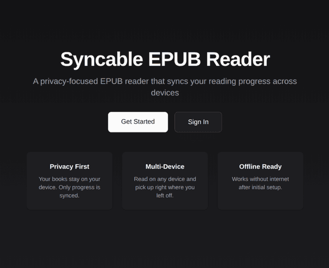 Reading site screenshot